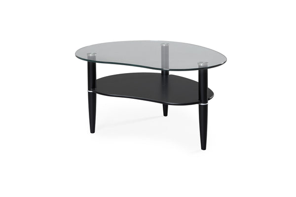 Glasgow soffbord svartbetsad ek 100/80 cm