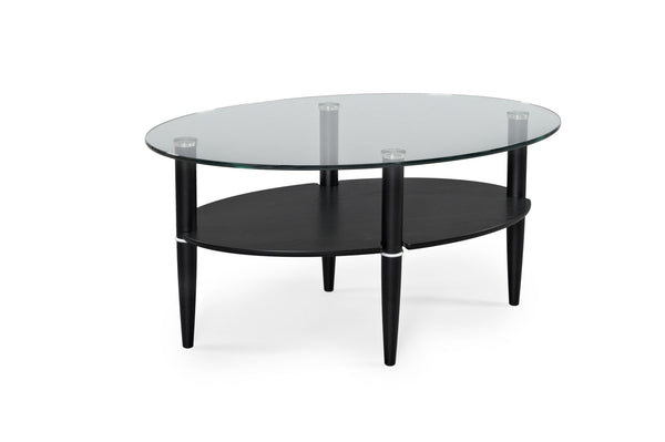 Glasgow soffbord svartbetsad ek 109x69 cm