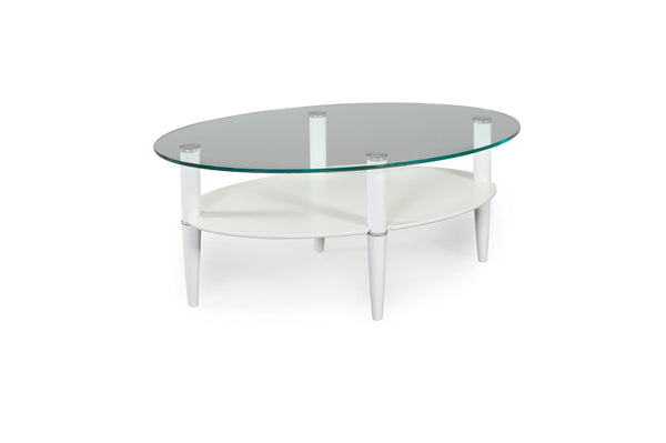 Glasgow soffbord vitlack 109x69 cm