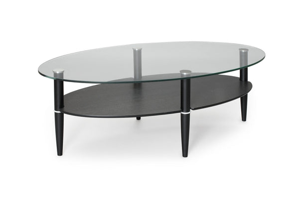 Glasgow soffbord svartbetsad ek 139x79 cm