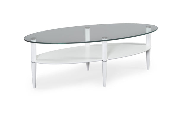 Glasgow soffbord vitlack 159x69 cm