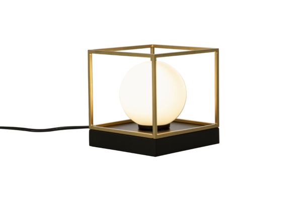 Astro bord-/vägglampa liten svart/guld/opal