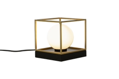 Astro bord-/vägglampa liten svart/guld/opal