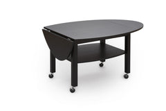 Havanna klaffbord svartbetsad ek 70x70 (120x70) cm