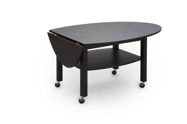 Havanna klaffbord svartbetsad ek 70x70 (120x70) cm