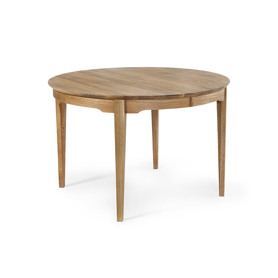 Hovdala matbord Ø 115 2 ilägg oljad ek