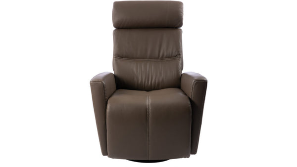 Milan reclinerfåtölj brun med el