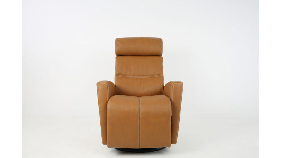 Milan reclinerfåtölj cognac med el