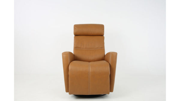 Milan reclinerfåtölj cognac med el