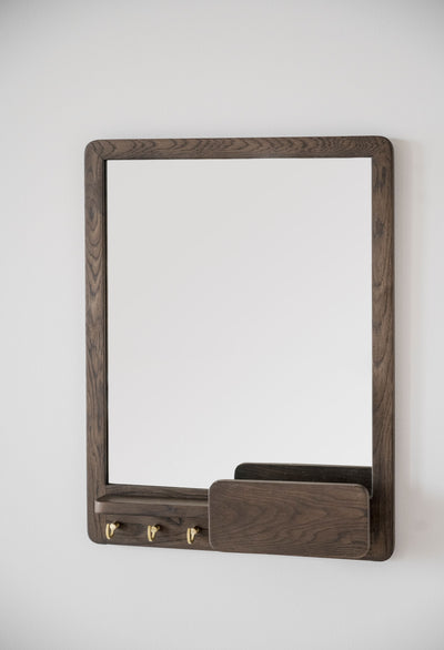 Inverness spegel 60x45 brun ek