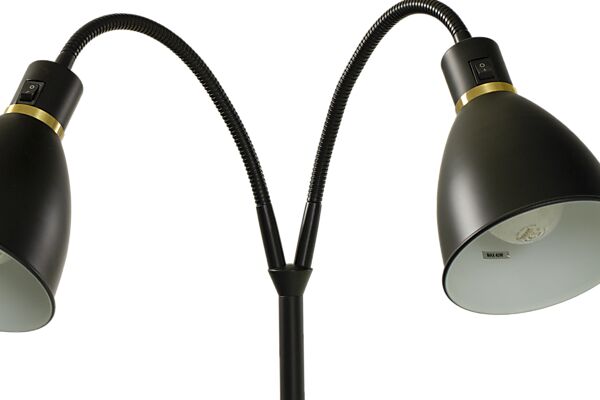 Idre golvlampa 2-arm svart