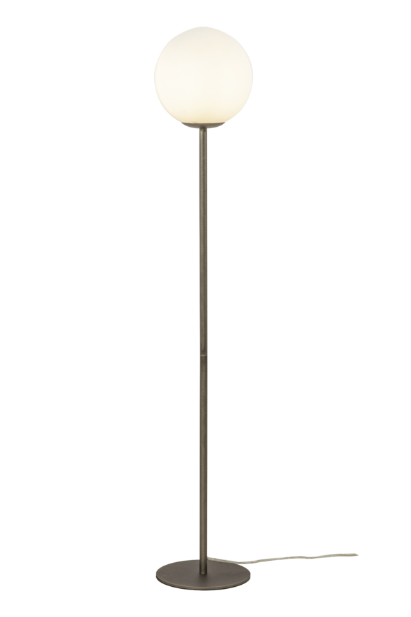 Molekyl golvlampa tenn/vit