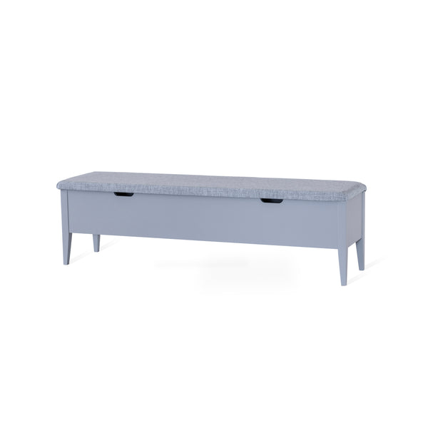Klinte bänk 160 cm grålack med Chelsea ljusgrå