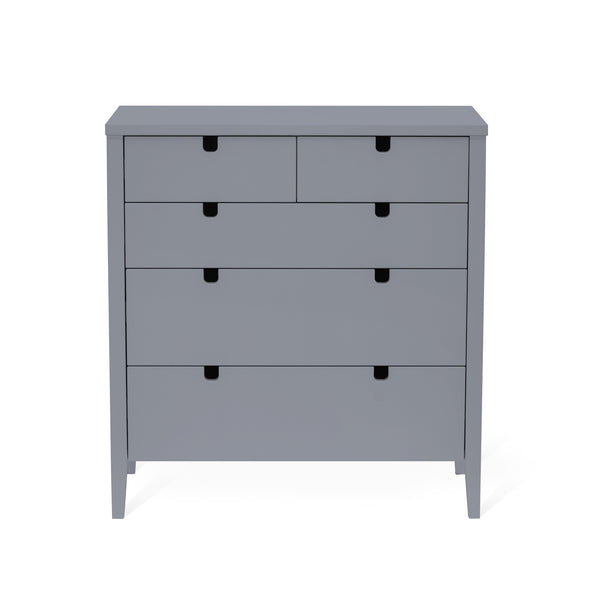 Klinte byrå 3+2 djup lådor grålack