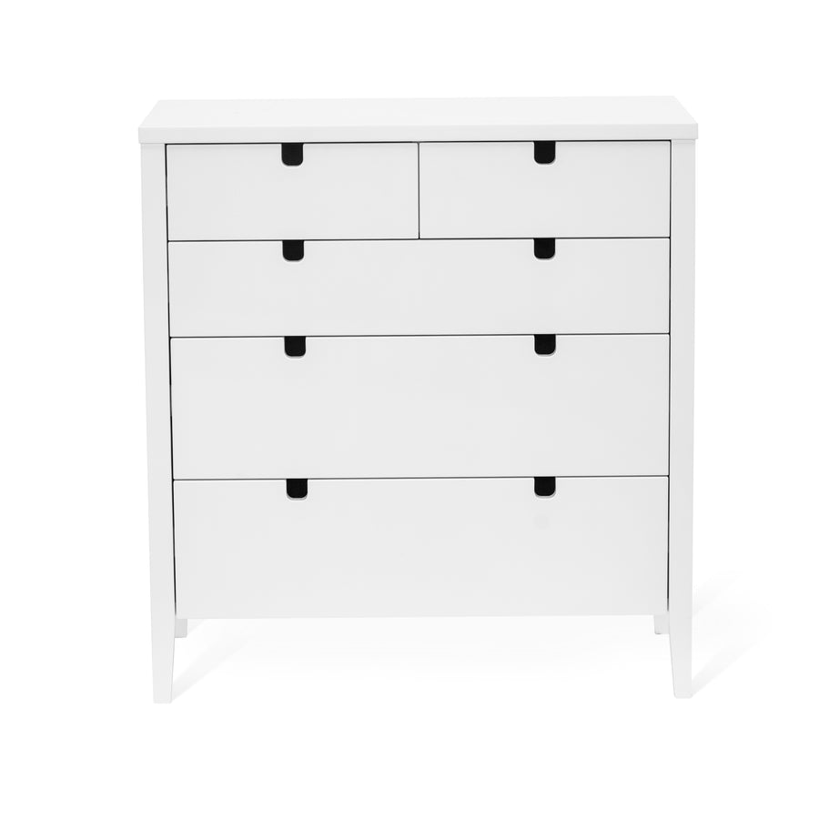 Klinte byrå 3+2 lådor vitlack