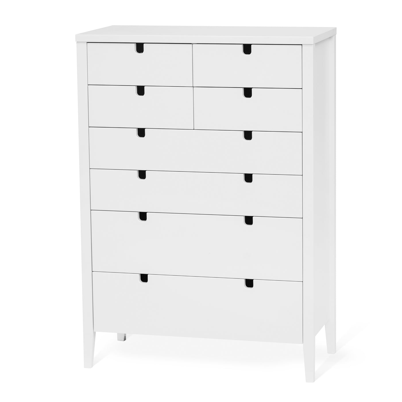 Klinte byrå 4+4 lådor vitlack