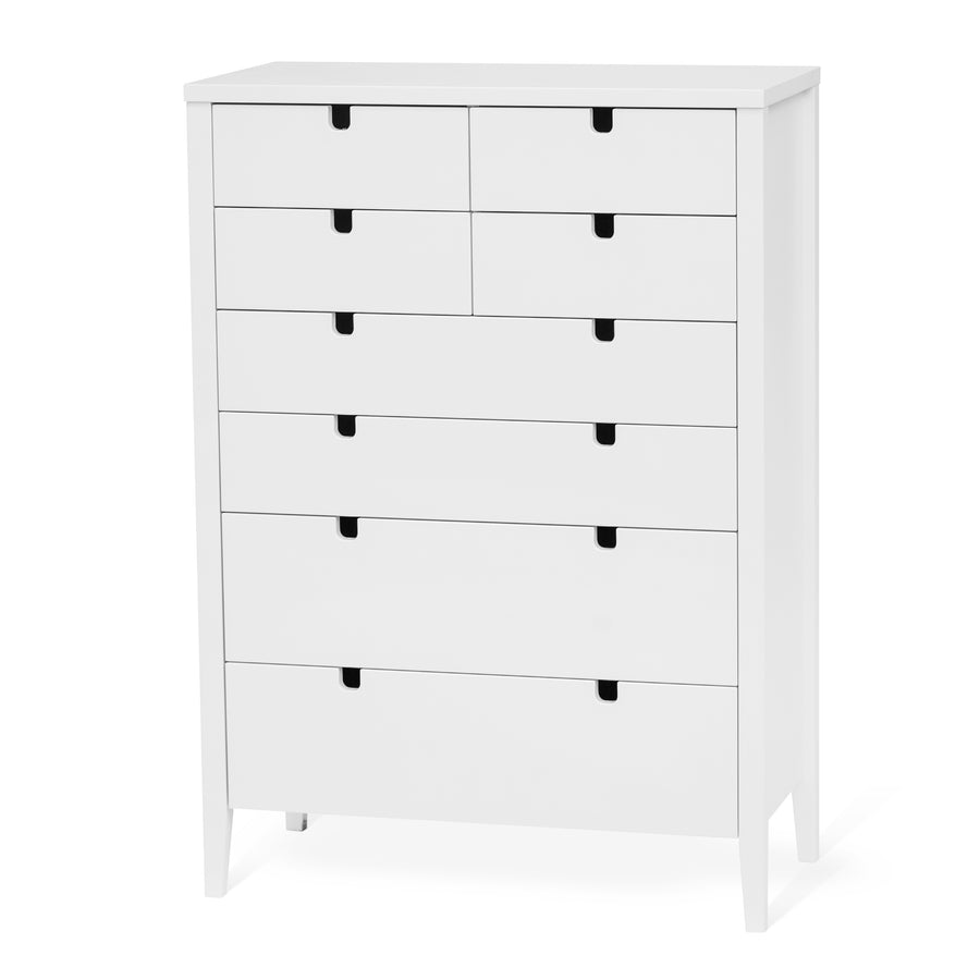 Klinte byrå 4+4 lådor vitlack