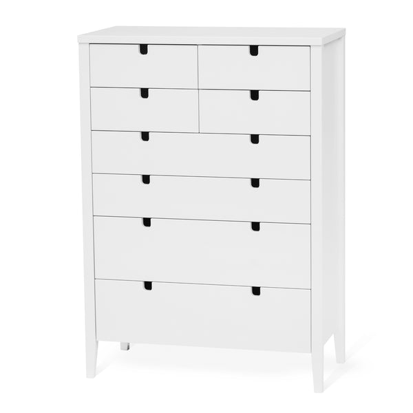 Klinte byrå 4+4 lådor vitlack