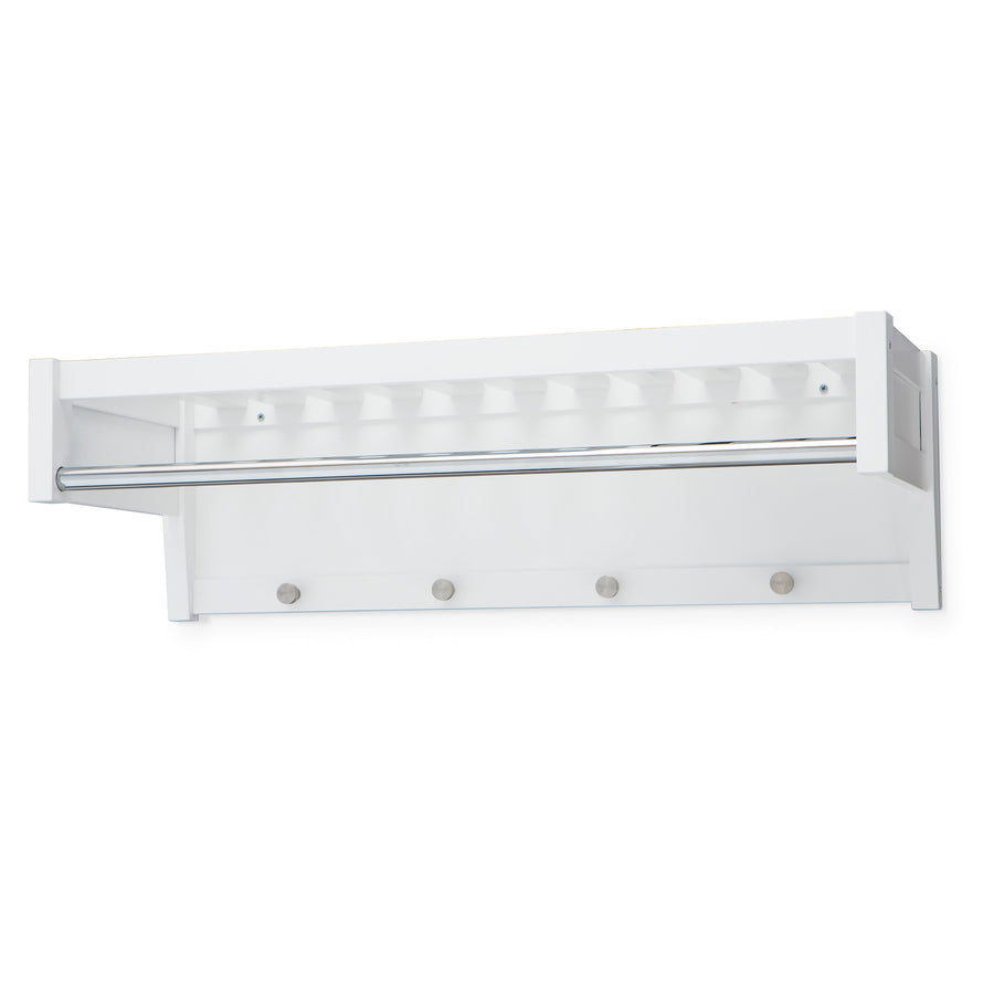 Klinte hatthylla mdf vitlack björk