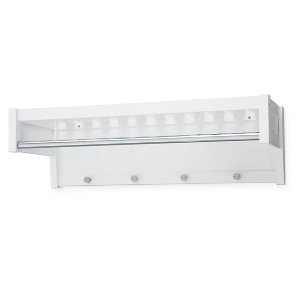 Klinte hatthylla mdf vitlack björk