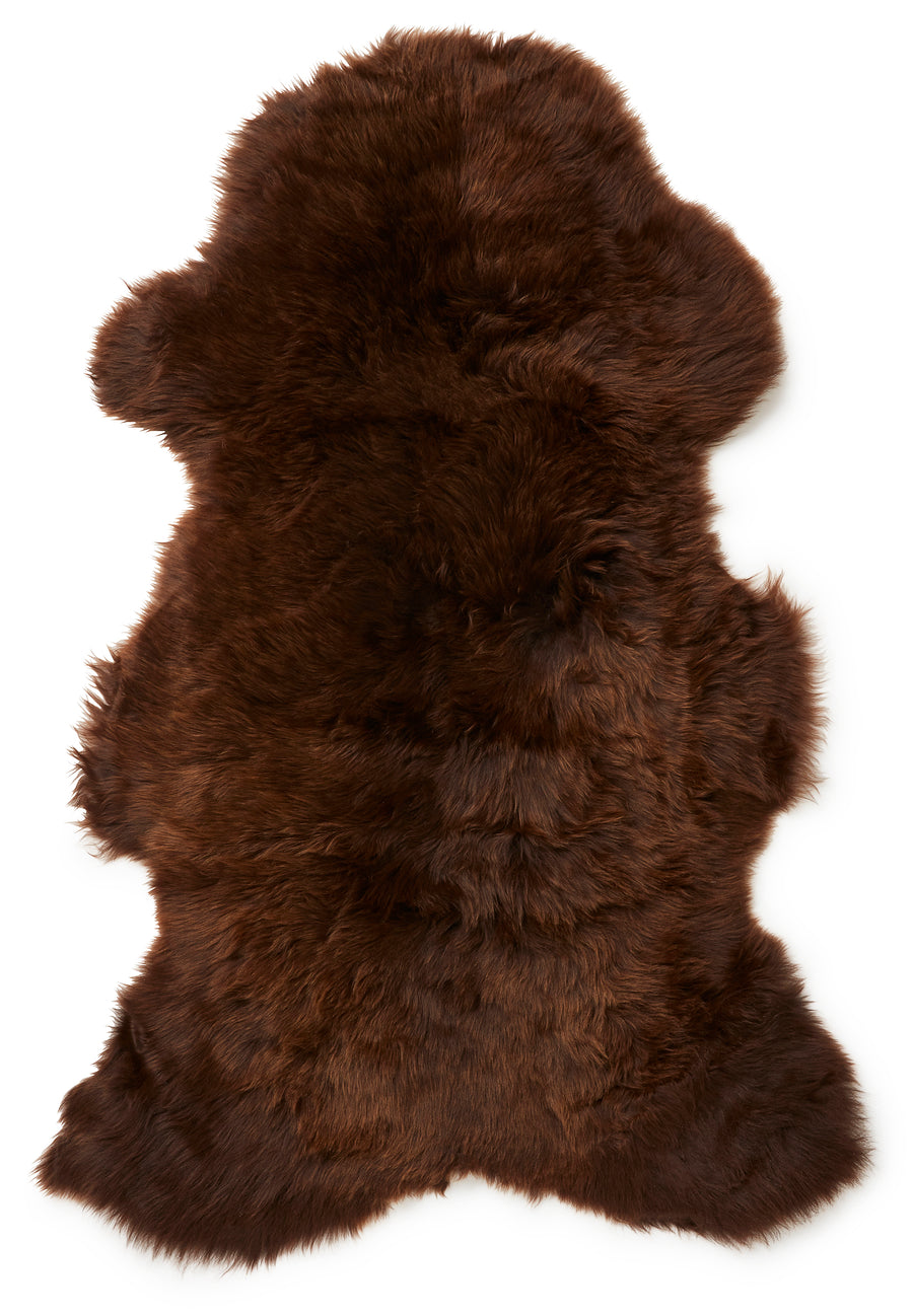 Gently fårskinn brun