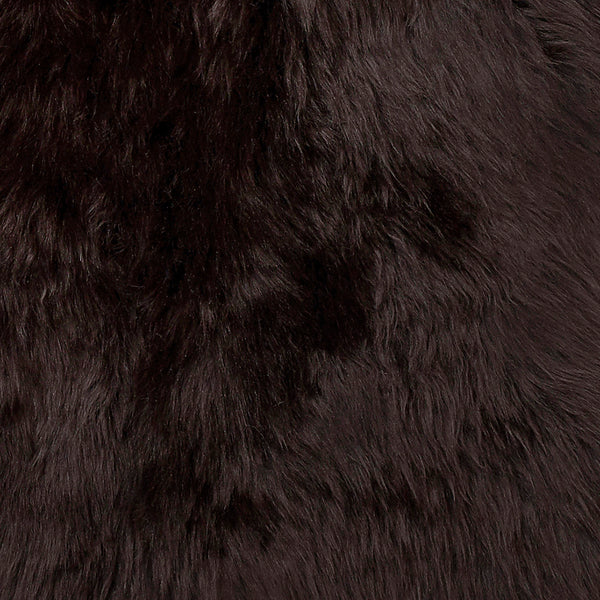 Gently fårskinn mörkbrun
