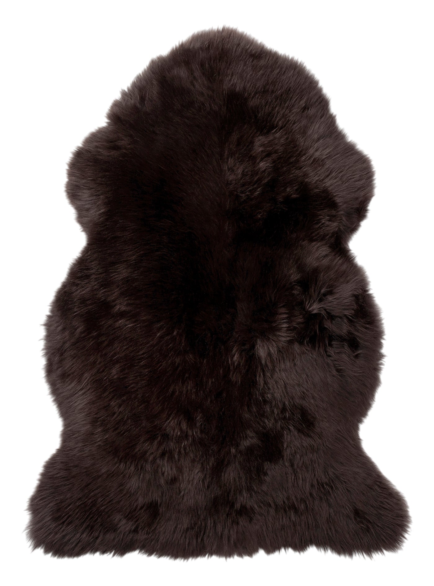 Gently fårskinn mörkbrun