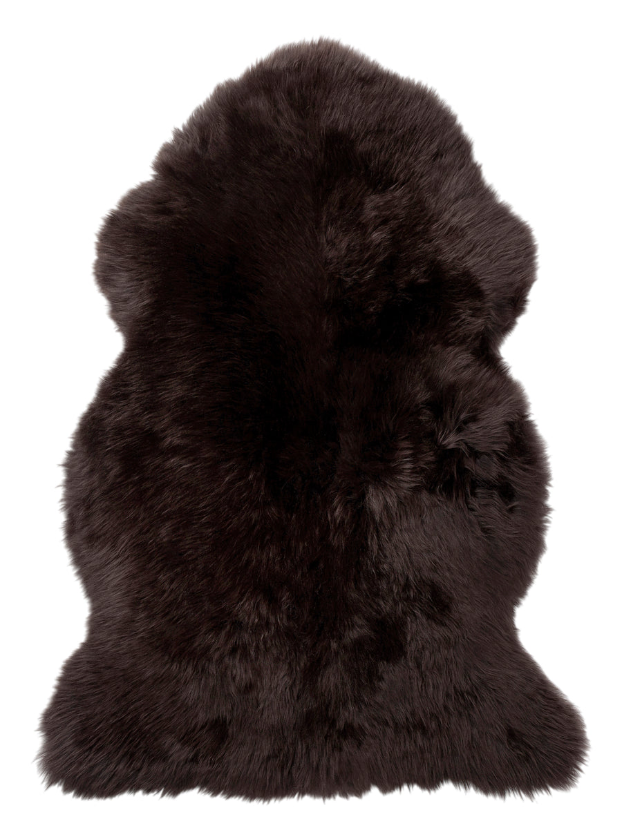 Gently fårskinn mörkbrun