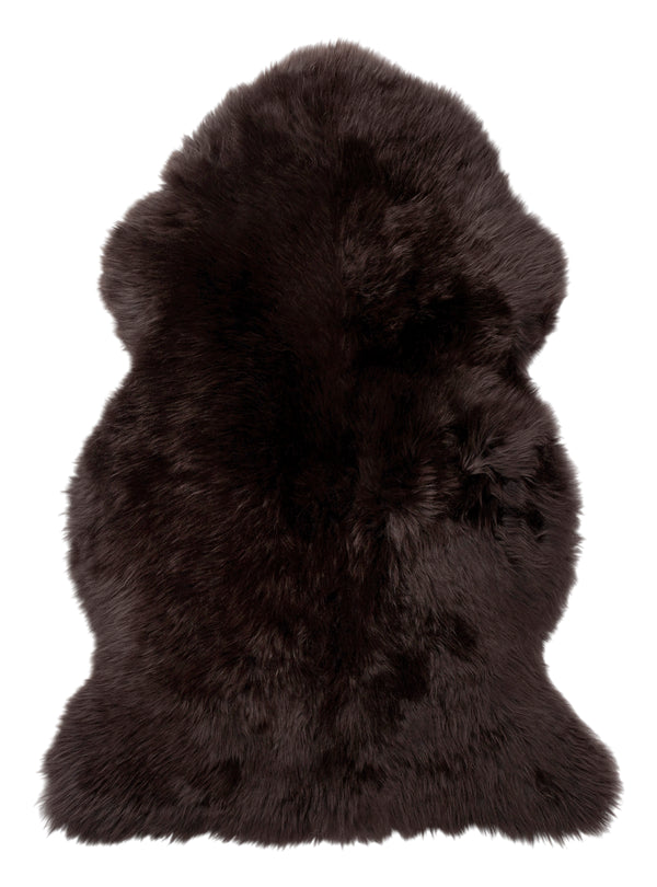 Gently fårskinn mörkbrun