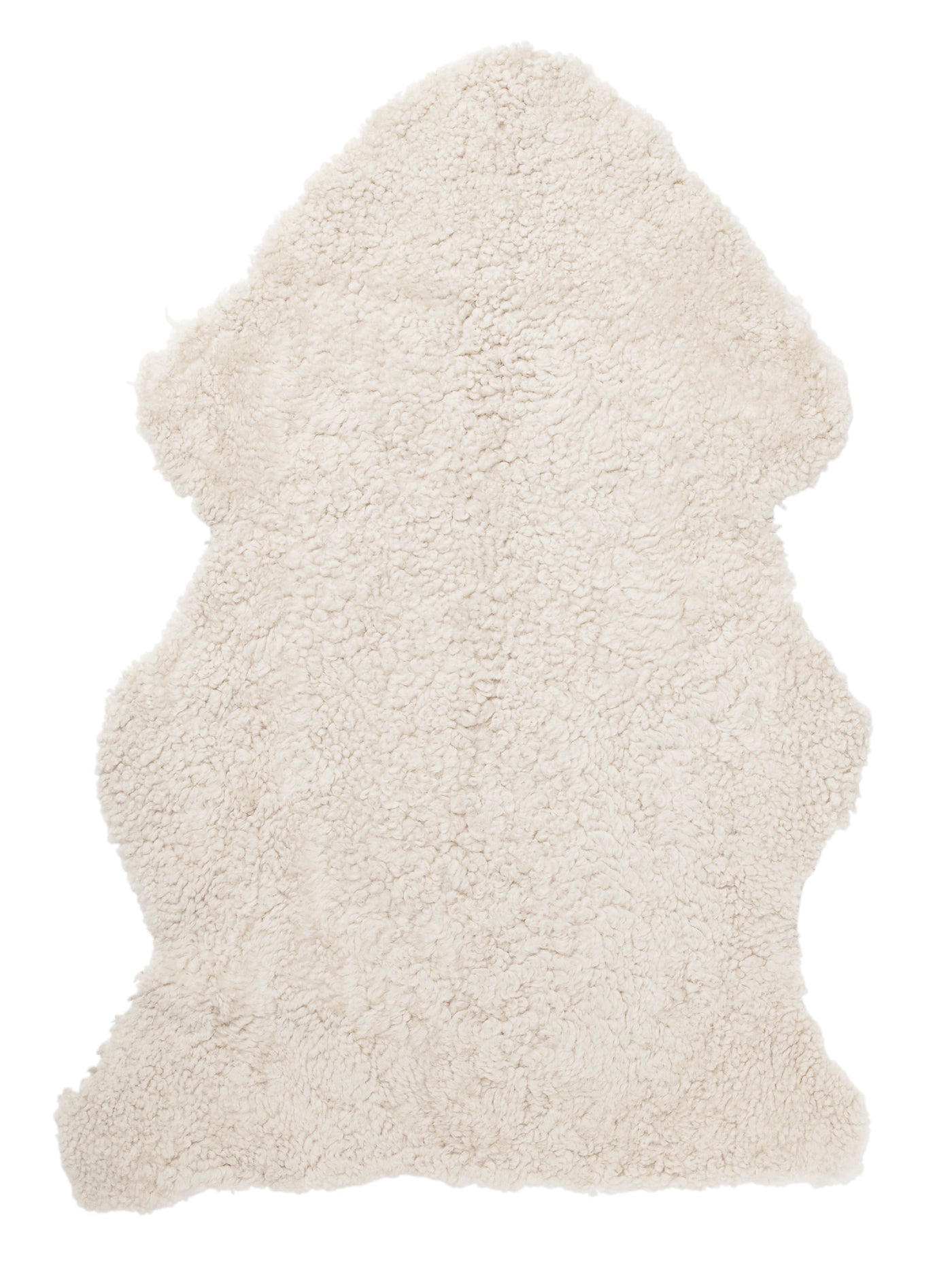 Curly fårskinn beige moonlight