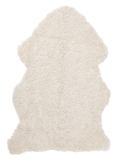 Curly fårskinn beige moonlight