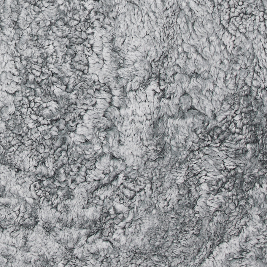 Curly fårskinn charcoal grå