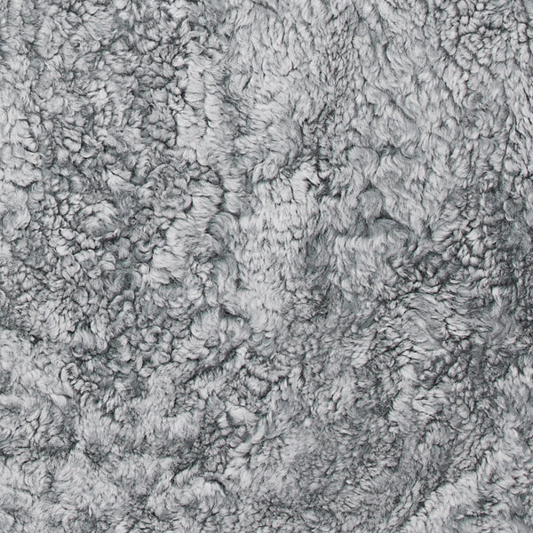 Curly fårskinn charcoal grå
