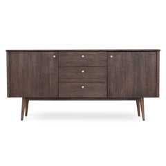 Löderup sideboard 2 dörrar, 3 lådor rökbetsad ek