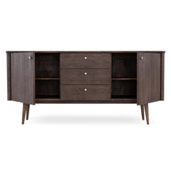 Löderup sideboard 2 dörrar, 3 lådor rökbetsad ek