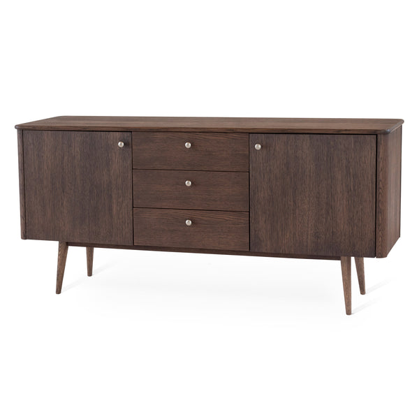 Löderup sideboard 2 dörrar, 3 lådor rökbetsad ek