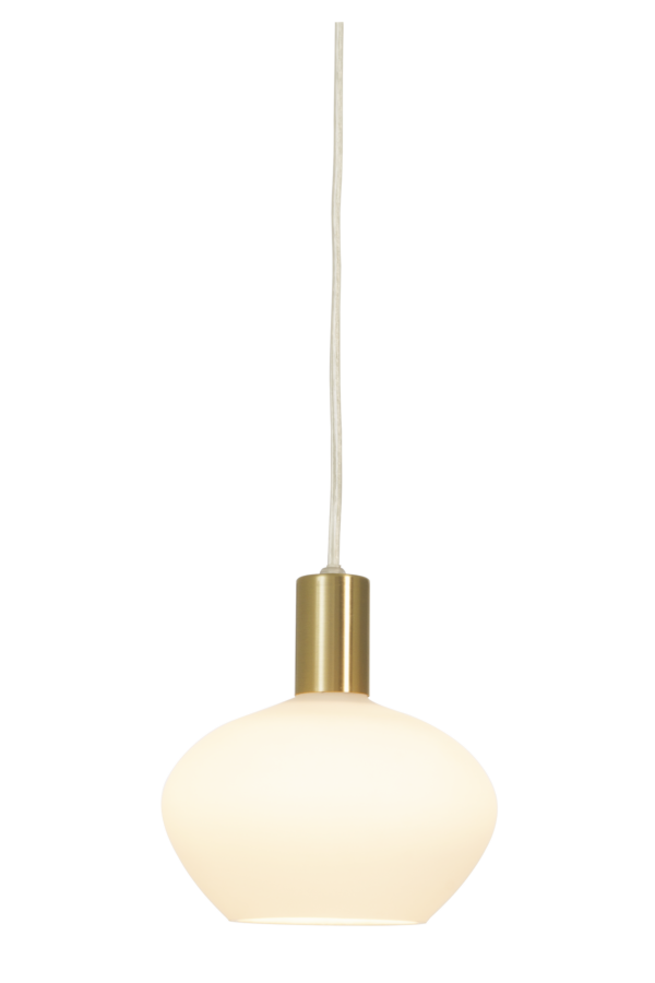 Bell fönsterlampa matt mässing/vit