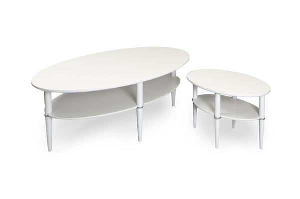 Madrid soffbord vitlack 140x80 cm