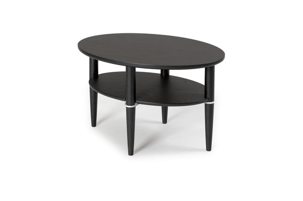 Madrid lampbord svartbetsad ek 65x45 cm