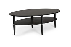 Madrid soffbord svartbetsad ek 140x80 cm