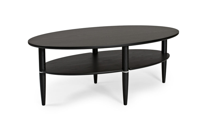 Madrid soffbord svartbetsad ek 140x80 cm