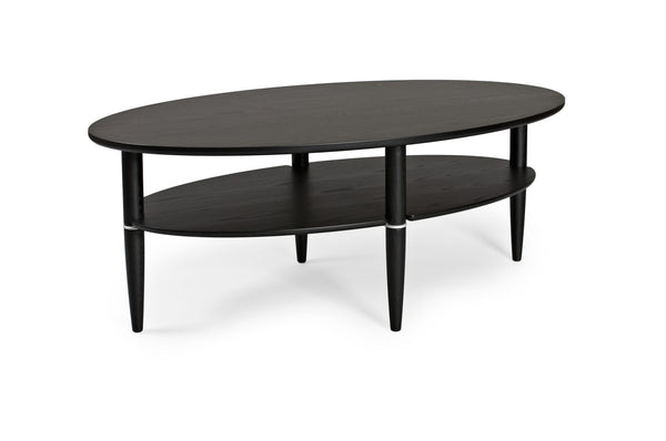 Madrid soffbord svartbetsad ek 140x80 cm