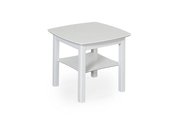 Marathon sidobord vitlack 55x55 cm