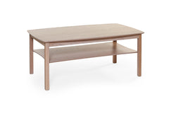 Marathon soffbord vitpigmenterad ek 135x80 cm