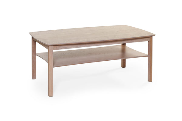 Marathon soffbord vitpigmenterad ek 135x80 cm