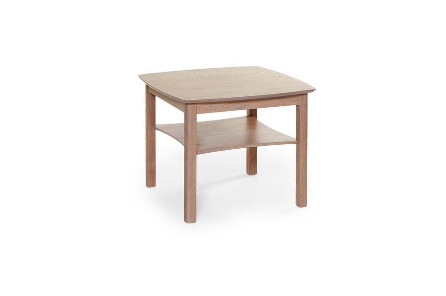 Marathon soffbord vitpigmenterad ek 70x70 cm