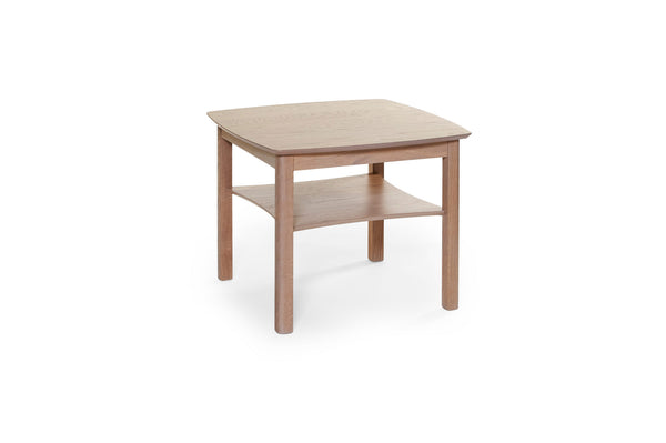 Marathon soffbord vitpigmenterad ek 70x70 cm