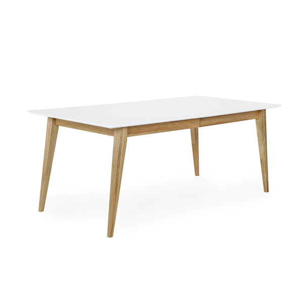 Mood matbord 190x95 med butterfly vitlack/oljad ek