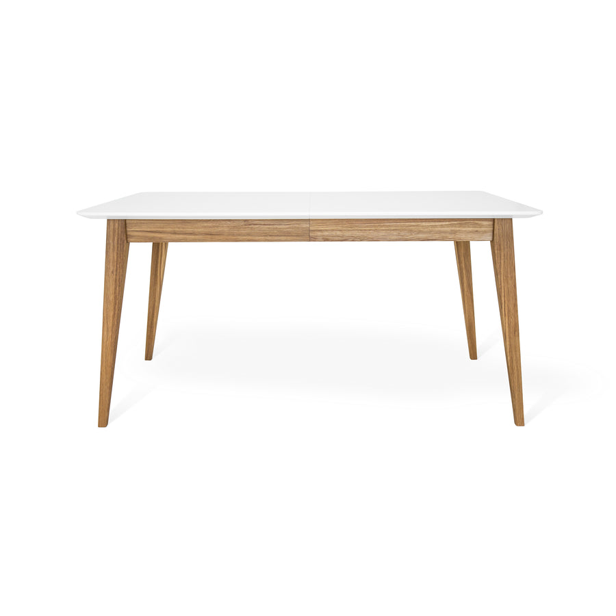 Mood matbord 150x95 med butterfly vitlack/oljad ek