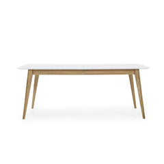 Mood matbord 190x95 med butterfly vitlack/oljad ek